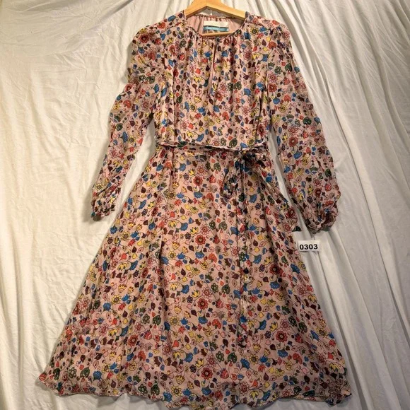 Boden Women's Boden Icons Silk Midi Dress Size 6 - Picture 1 of 7